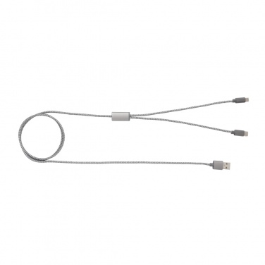 Logo trade promotional item photo of: 3-in-1 braided cable