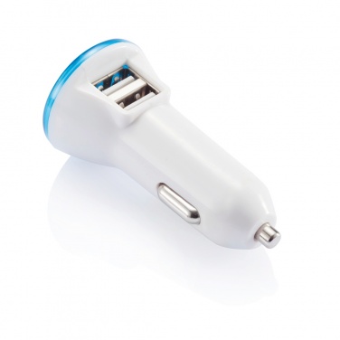 Logo trade promotional products picture of: Powerful dual port car charger