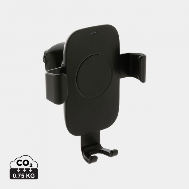 Logotrade corporate gift picture of: RCS recycled plastic 10W wireless charging car holder