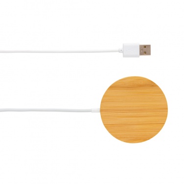 Logotrade promotional gifts photo of: 10W bamboo magnetic wireless charger
