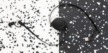 Logo trade promotional giveaways picture of: RCS standard recycled plastic and TPE 6-in-1 cable