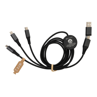 Logotrade promotional gifts photo of: Terra RCS recycled aluminium 120cm 6-in-1 cable
