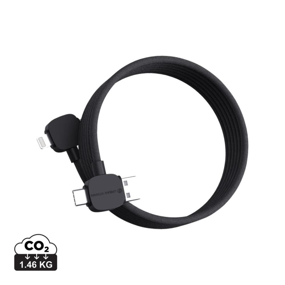 Logo trade promotional product photo of: Urban Vitamin Stockton 65W RCS RTPE/RPET magnetic cable