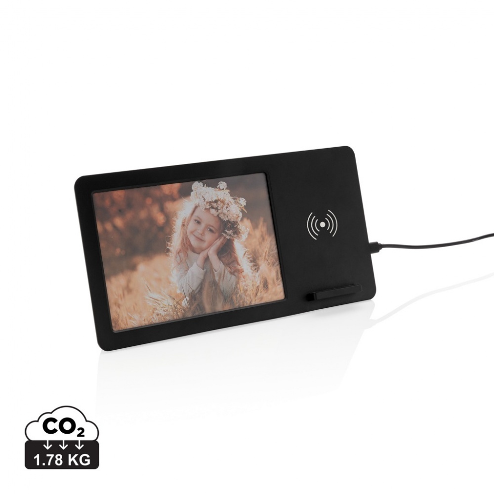 Logotrade promotional gift image of: 5W Wireless charger and photo frame