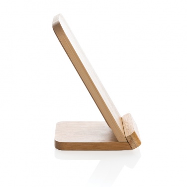 Logotrade advertising products photo of: Bamboo 5W wireless charging stand