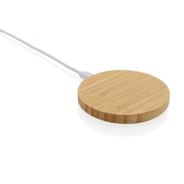 Logotrade promotional gifts photo of: Bamboo 15W wireless charger