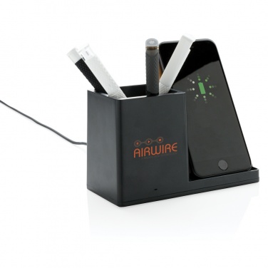 Logo trade promotional gift photo of: Ontario RCS recycled plastic 10W wireless charger