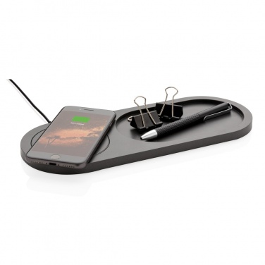 Logo trade promotional merchandise image of: Encore 10W wireless charging valet tray