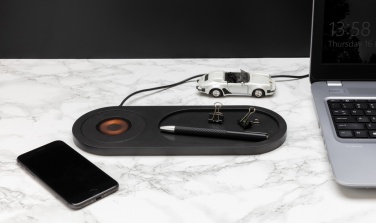 Logotrade promotional products photo of: Encore 10W wireless charging valet tray