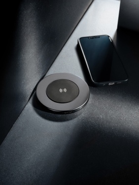 Logo trade promotional merchandise photo of: Terra RCS recycled aluminium 10W wireless charger