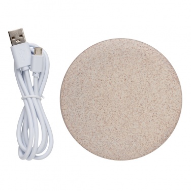 Logotrade corporate gifts photo of: 5W Wheat straw wireless charger