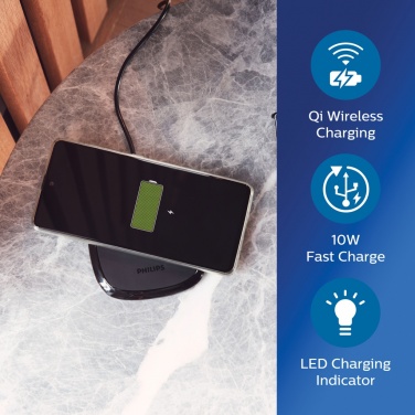 Logo trade business gift photo of: Philips 10W Qi wireless charger