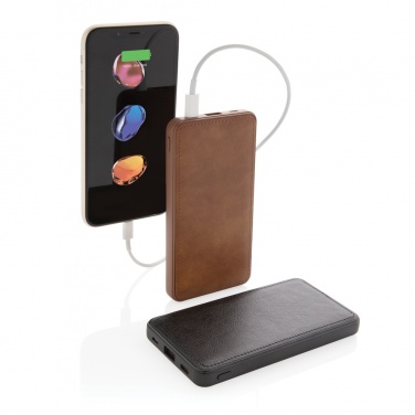Logotrade promotional products photo of: Tusca 10.000 mAh PU powerbank