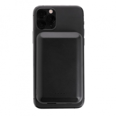 Logo trade promotional items image of: Magnetic 5.000 mAh 5W wireless powerbank