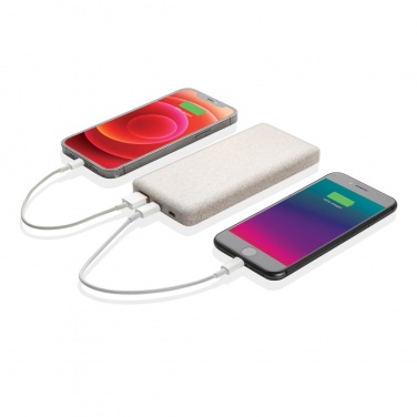 Logotrade corporate gift image of: 10.000 mah wheat straw powerbank