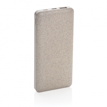 Logotrade promotional giveaways photo of: 10.000 mah wheat straw powerbank