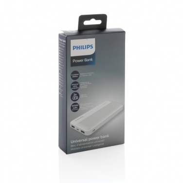 Logotrade advertising products photo of: Philips 10.000 mAh slim powerbank