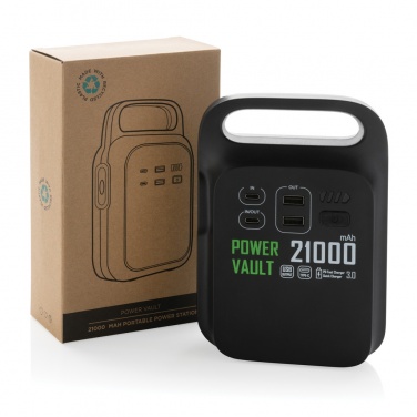 Logo trade promotional gift photo of: Power Vault RCS rplastic 21000 mAh portable power station