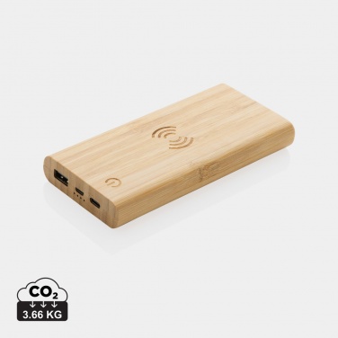 Logotrade advertising product image of: Bamboo 8.000 mAh 5W wireless powerbank