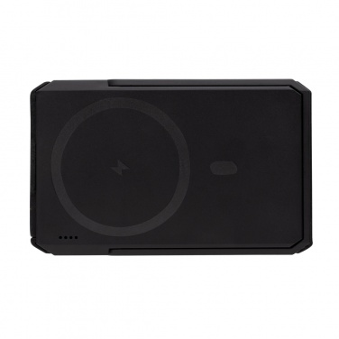 Logo trade advertising products image of: Skywave RCS rplastic solar powerbank 5000 mAh 10W wireless