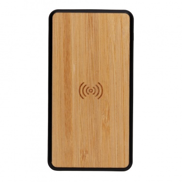 Logo trade promotional gifts picture of: RCS recycled plastic 8000 mAh Wireless Powerbank
