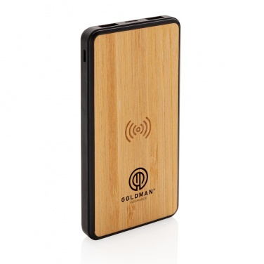 Logo trade promotional items picture of: RCS recycled plastic 8000 mAh Wireless Powerbank