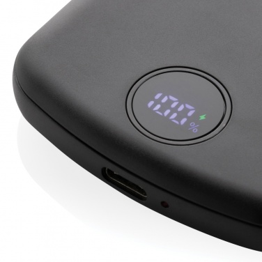 Logo trade promotional merchandise photo of: MagBoost RCS recycled plastic 5000 mah magnetic powerbank