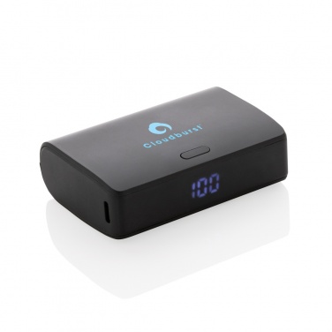Logo trade corporate gift photo of: FlashCharge RCS rplastic 10000 mah fast charge powerbank