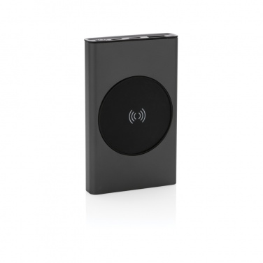 Logotrade promotional item picture of: Terra RCS recycled aluminium 5000 mAh powerbank 5W wireless