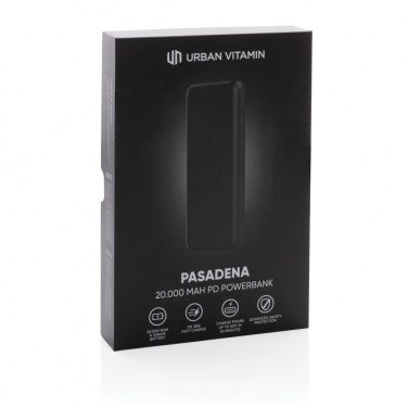 Logotrade corporate gift image of: Urban Vitamin Pasadena 20.000 mAh 18W PD powerbank