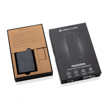 Logo trade promotional items image of: Urban Vitamin Pasadena 20.000 mAh 18W PD powerbank