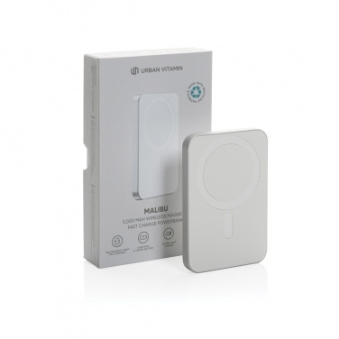 Logo trade corporate gifts image of: Urban Vitamin Malibu RCS plastic/alu 5000 mah powerbank