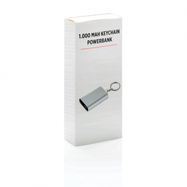 Logo trade promotional merchandise photo of: 1.000 mAh keychain powerbank