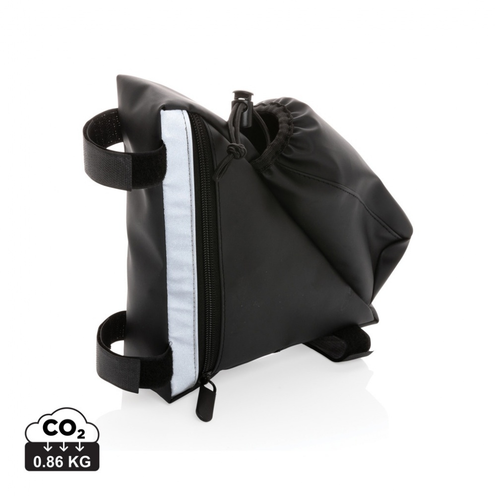 Logo trade business gift photo of: PU high visibility bike frame bag with bottle holder
