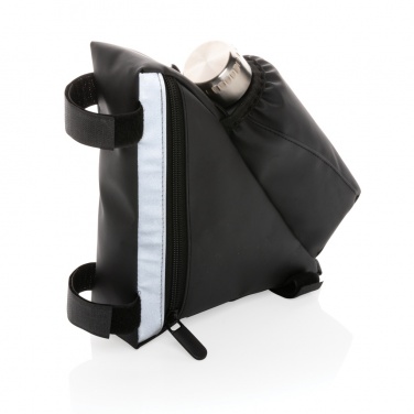 Logotrade promotional merchandise picture of: PU high visibility bike frame bag with bottle holder