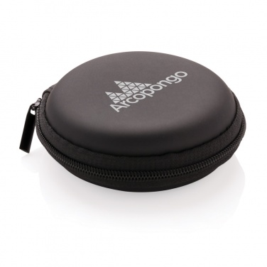Logo trade advertising products image of: Wireless earbuds in pouch