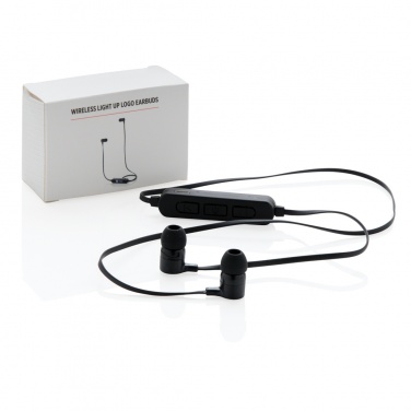 Logo trade business gift photo of: Light up logo wireless earbuds