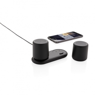 Logo trade business gift photo of: Double induction charging speaker