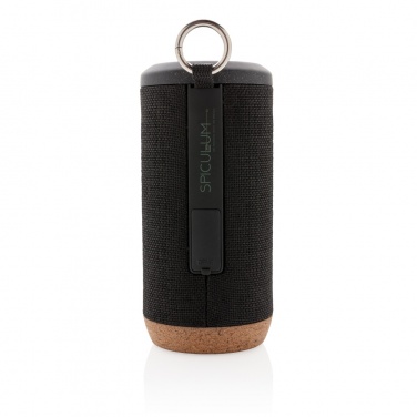 Logo trade business gifts image of: Baia 10W wireless speaker, cork