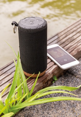 Logo trade corporate gifts image of: Baia 10W wireless speaker, cork