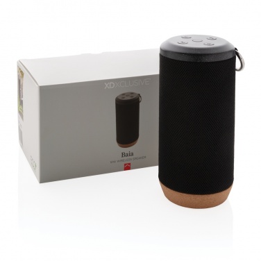 Logo trade promotional products picture of: Baia 10W wireless speaker, cork