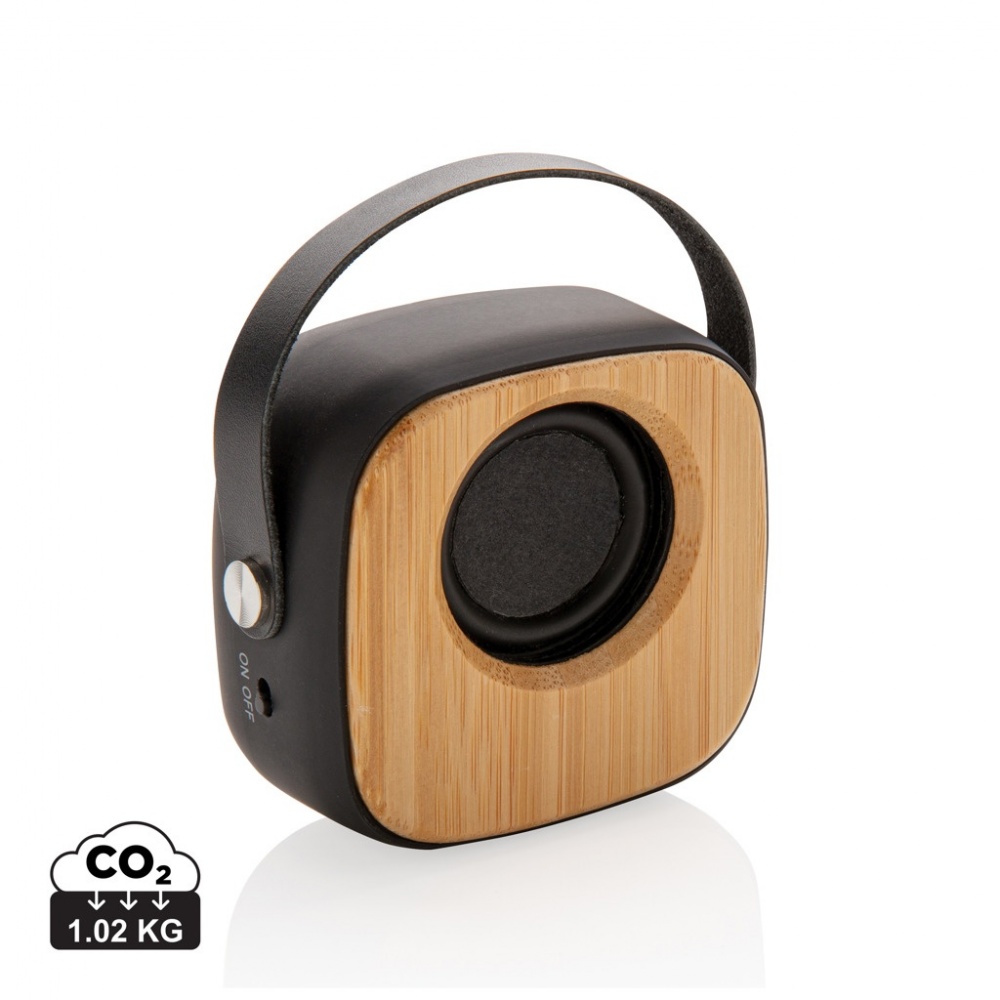 Logotrade promotional merchandise picture of: Bamboo 3W Wireless Fashion Speaker