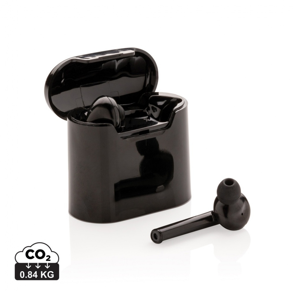 Logo trade promotional giveaways image of: Liberty wireless earbuds in charging case
