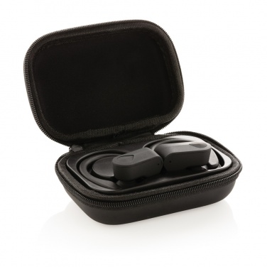 Logo trade business gifts image of: TWS sport earbuds in charging case