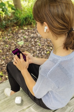 Logotrade promotional giveaway picture of: TWS earbuds in UV-C sterilising charging case