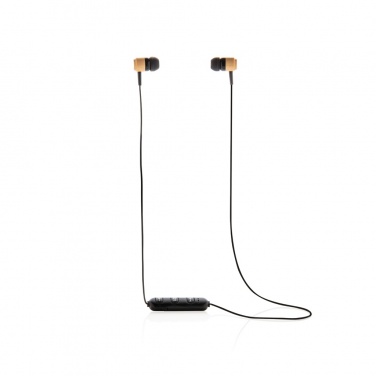 Logotrade corporate gift picture of: Bamboo wireless earbuds