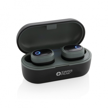 Logo trade promotional merchandise picture of: Swiss peak TWS earbuds