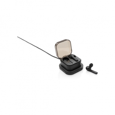Logotrade promotional product image of: TWS earbuds in wireless charging case