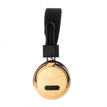 Logo trade promotional giveaway photo of: Bamboo wireless headphone