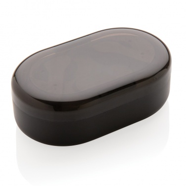 Logotrade promotional giveaway image of: Light up logo TWS earbuds in charging case